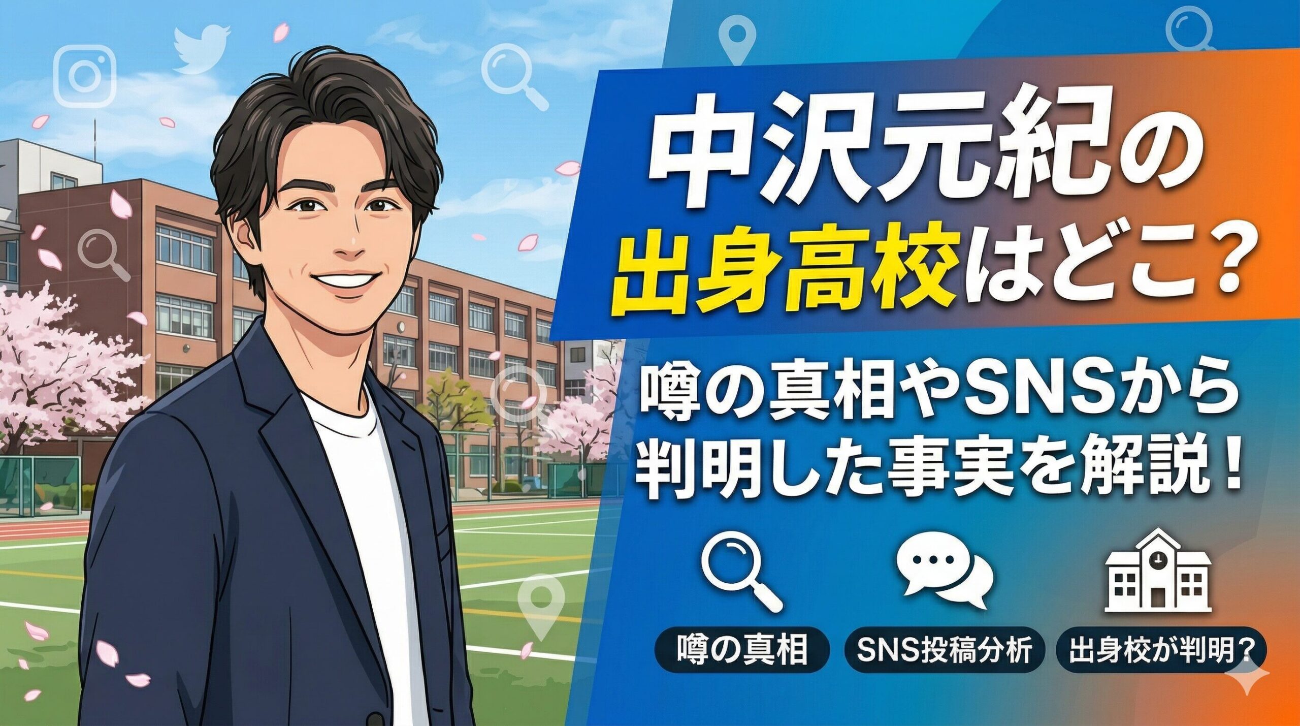 中沢元紀 出身高校