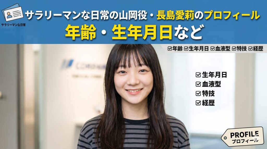 サラリーマンな日常の山岡役・長島愛莉