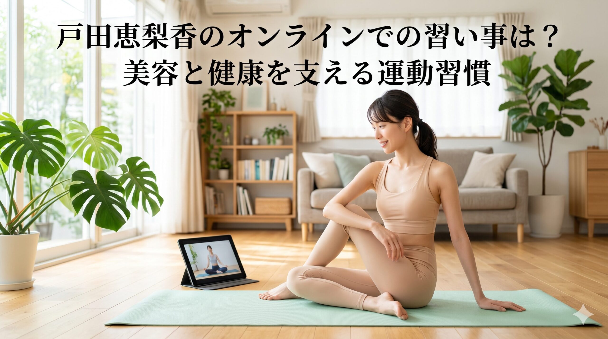戸田恵梨香のオンラインでの習い事