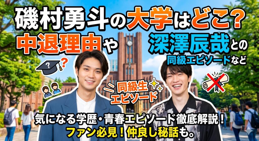 磯村勇斗 大学