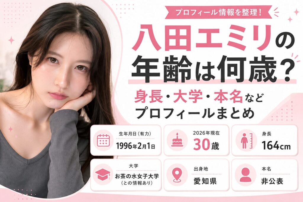 八田エミリの年齢