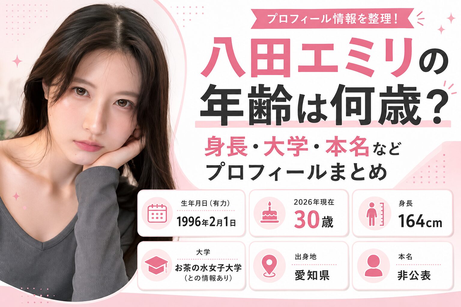 八田エミリの年齢