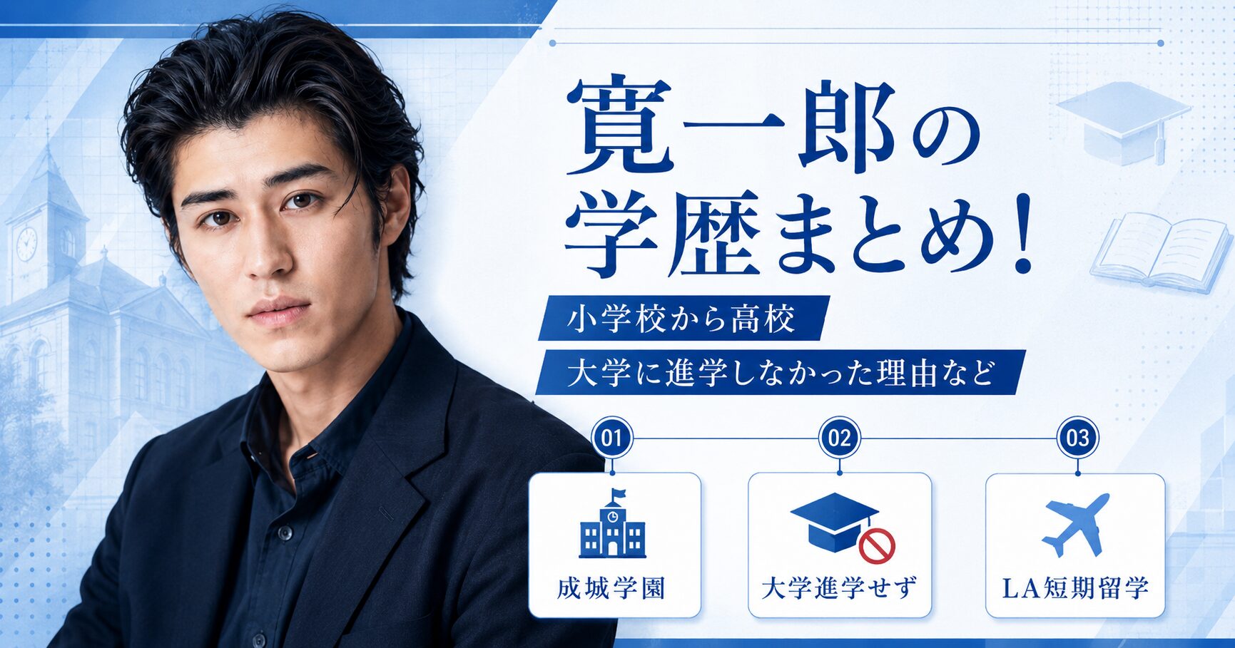 寛一郎の学歴